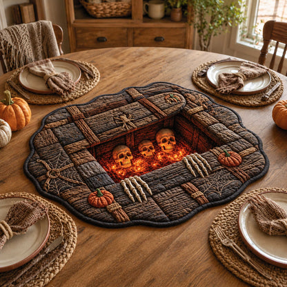 Wicked Cavern Custom Shape Quilted Table Topper SN0TD333