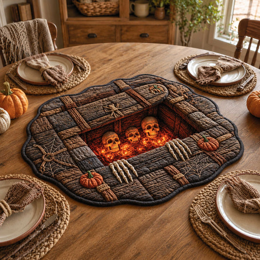 Wicked Cavern Custom Shape Quilted Table Topper SN0TD333