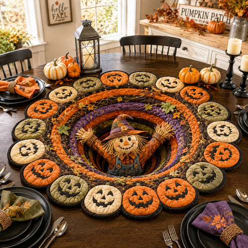 Wicked Hollow Custom Shape Quilted Table Topper SN0TD299