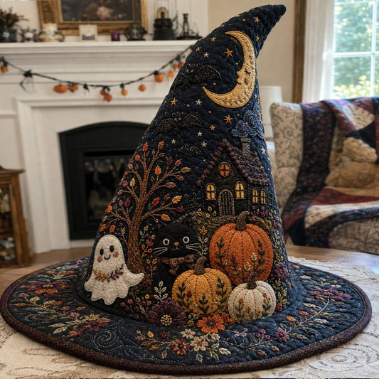 Wicked Pumpkin Night Quilted Witch Hat SN0PT715