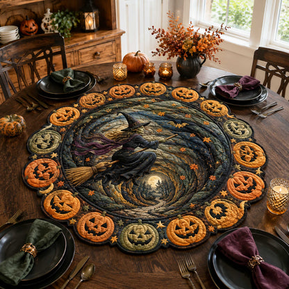 Wicked Vortex Custom Shape Quilted Table Topper SN0TD307