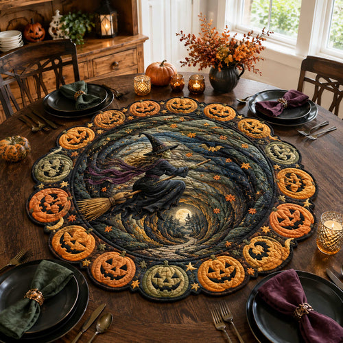 Wicked Vortex Custom Shape Quilted Table Topper SN0TD307