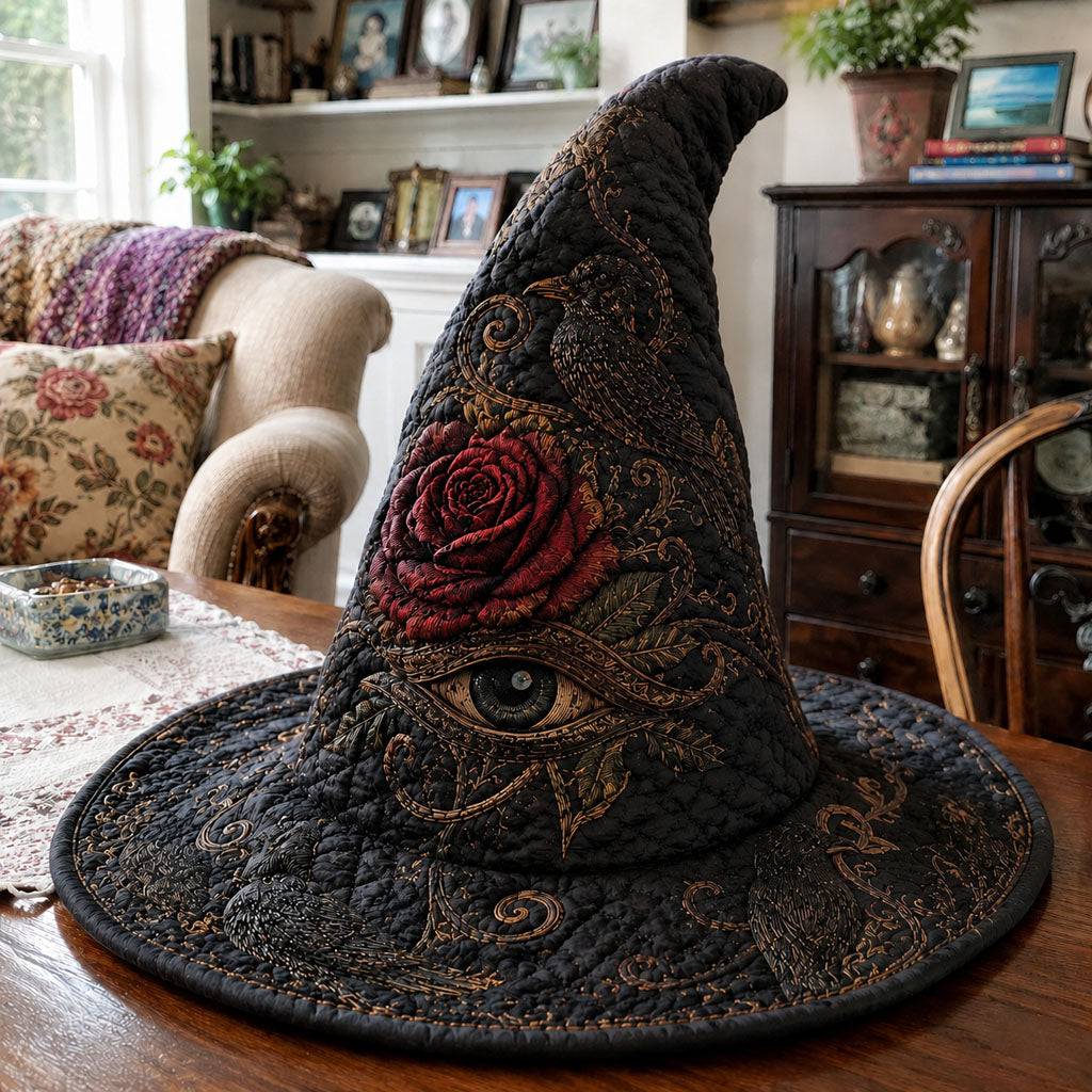 Widow's Garden Quilted Witch Hat SN0PT613