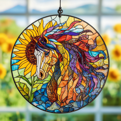 Wild Mane Horse - Window Hanging Suncatcher NCU0PD024