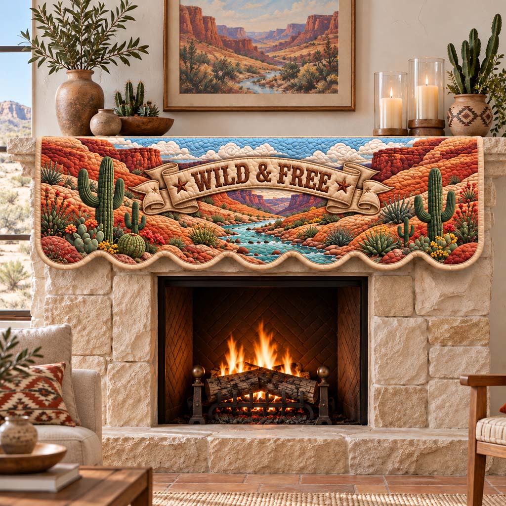 Wild Free Canyon Quilted Mantel Scarf SN0HH0982