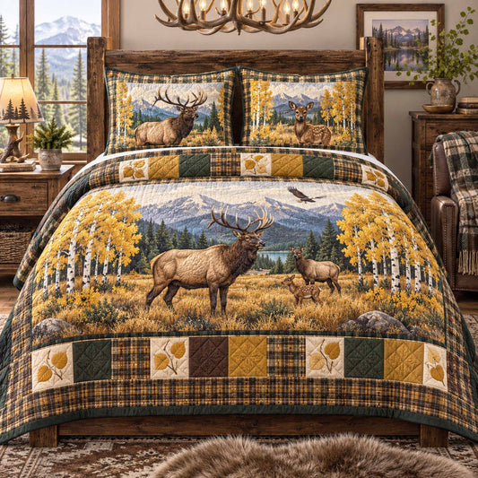 Wild Heritage 3-Piece Quilted Bedding Set SN0TD1185