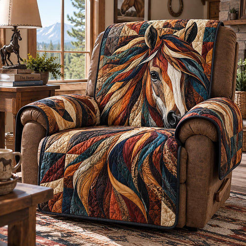 Wild Horse Mosaic Quilted Sofa Cover SN0DV997