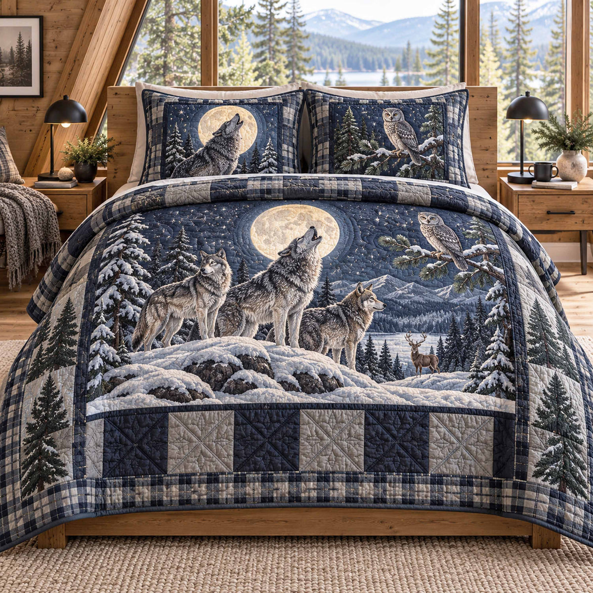 Wild Kingdom 3-Piece Quilted Bedding Set SN0TD1182
