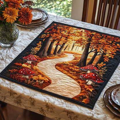 Wild Mushroom Quilted Table Topper NCU0DDK905