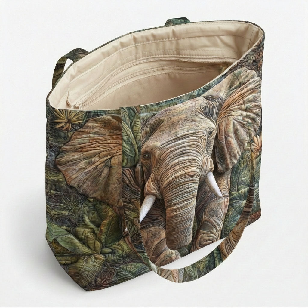 Wild Quilt Quilted Zipper Tote Bag SN0DK015
