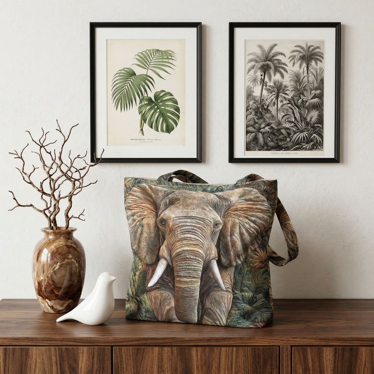 Wild Quilt Quilted Zipper Tote Bag SN0DK015