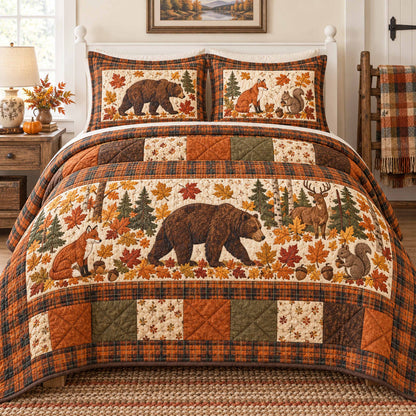 Wild Sanctuary 3-Piece Quilted Bedding Set SN0TD1186