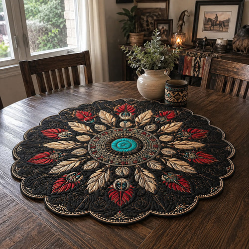 Wild West Heritage Custom Shape Quilted Table Topper SN0PT838
