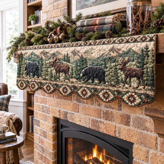 Wild Woodland Quilted Mantel Scarf SN0TD534