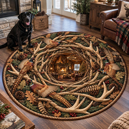 Wilderness Infinity Retreat Quilted Round Mat SN0PT1376