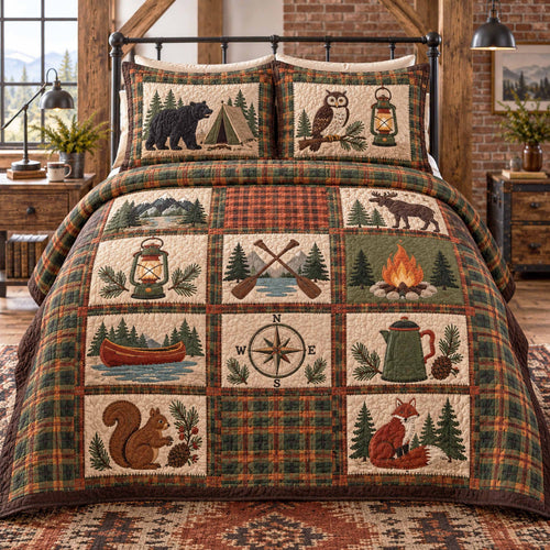Wilderness Retreat 3-Piece Quilted Bedding Set SN0TD1179