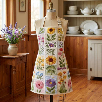 Wildflower Cottage Quilted Apron SN0PT142