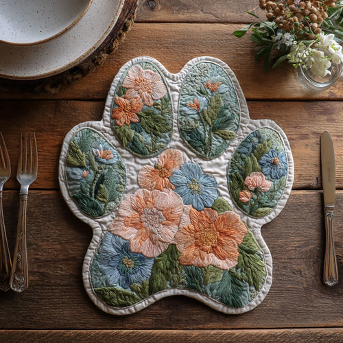Wildflower Meadow Custom Shape Quilted Placemat NCU0LV087
