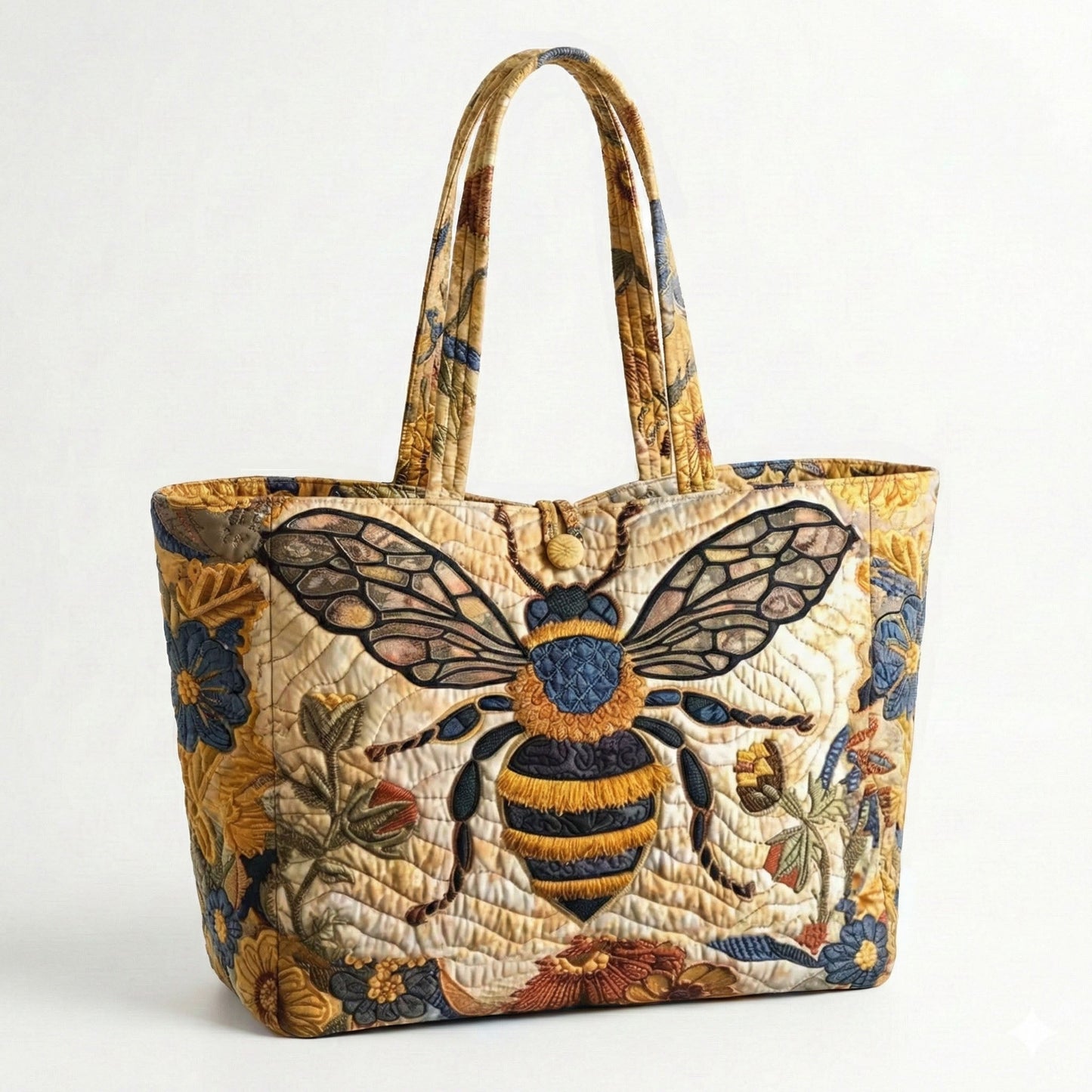 Wildflower Queen Bee Quilted Classic Tote Bag SN0NT022