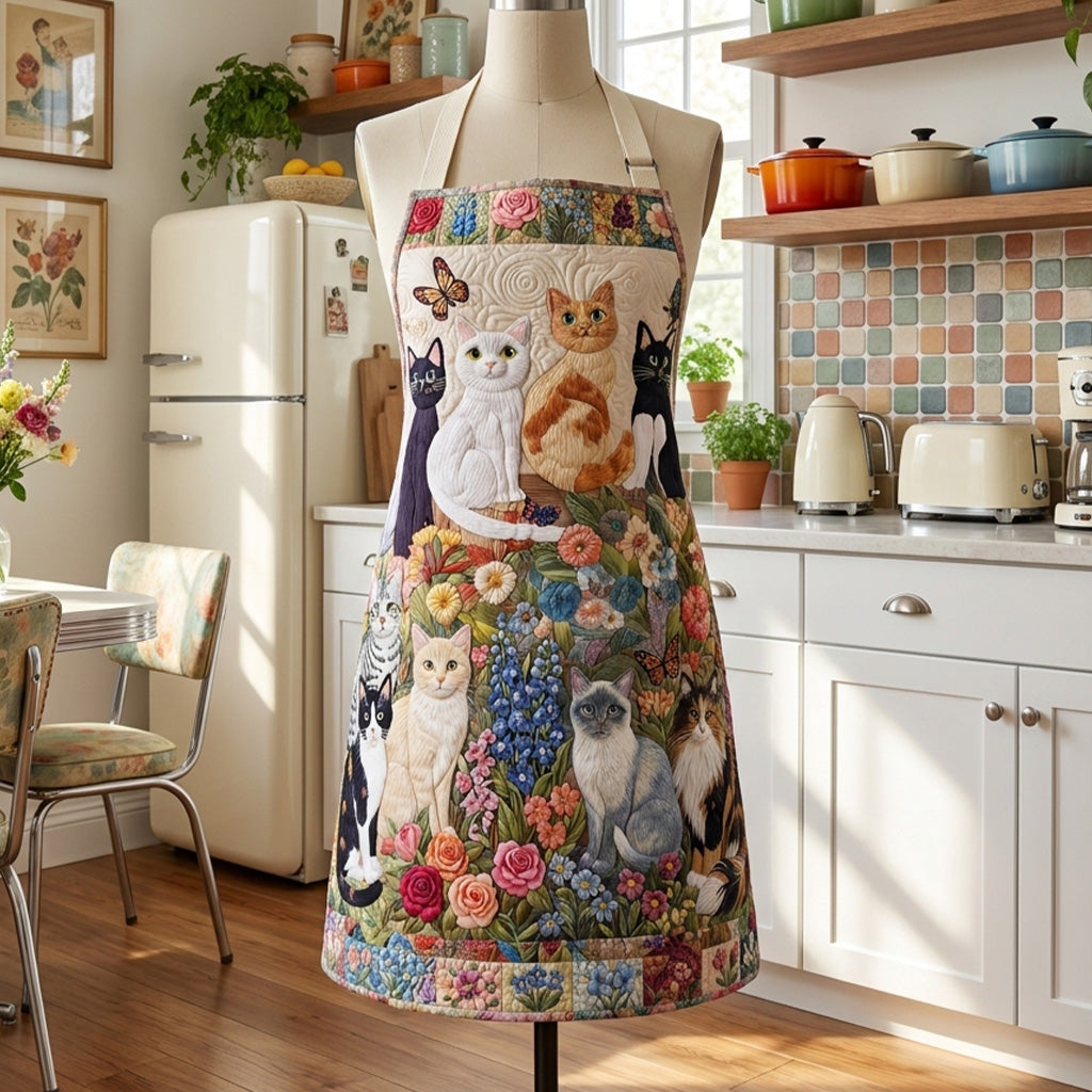 Wildflower Whiskers Quilted Apron SN0PT163