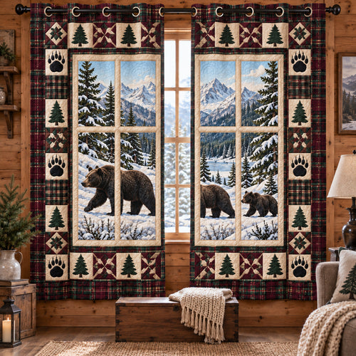 Wildlife Retreat Quilted Curtains SN0TV734