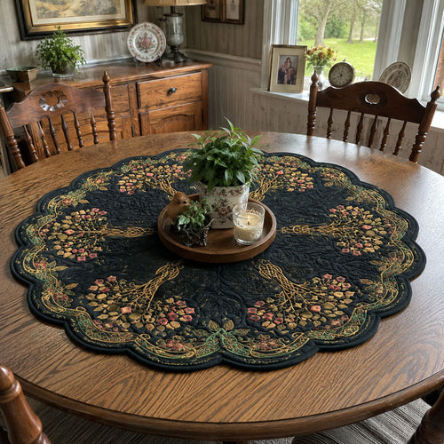 Wildwood Branches Custom Shape Quilted Table Topper SN0PT749