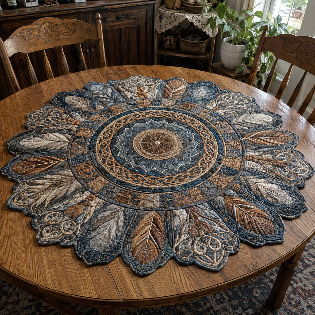 Wind Across the Plains Custom Shape Quilted Table Topper SN0PT839