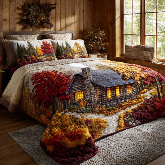 Winding Path 3-Piece Quilted Bedding Set NCU0LV141
