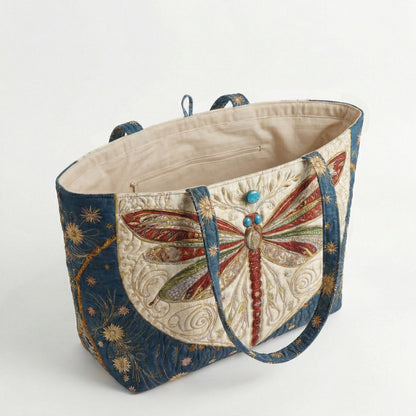 Wing Bloom Quilted Classic Tote Bag SN0DK018