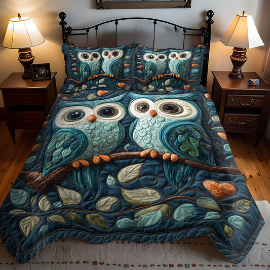 Wings of Affection 3-Piece Quilted Bedding Set NCU0PT2878