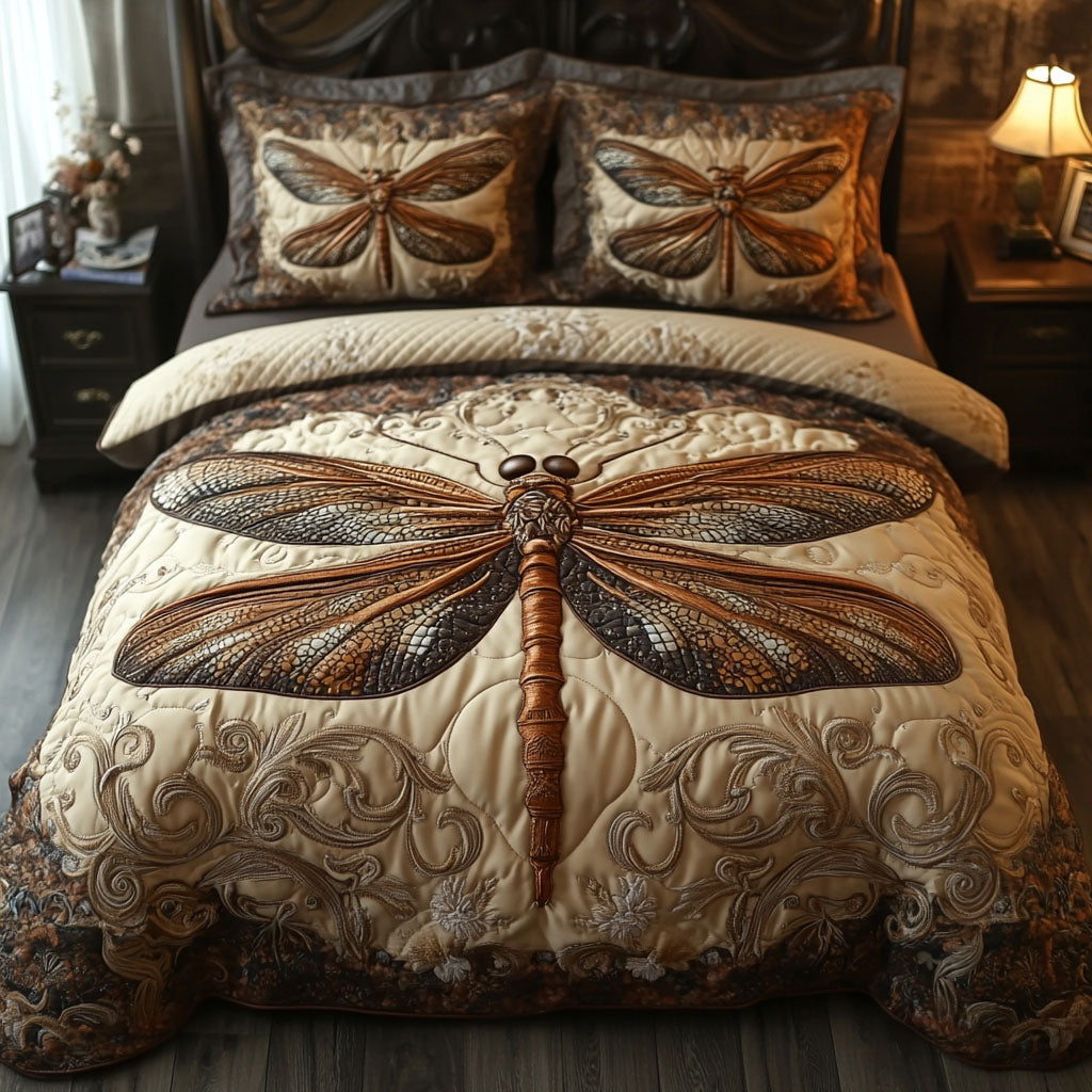 Wings of Serenity 3-Piece Quilted Bedding Set NCU0DV2821