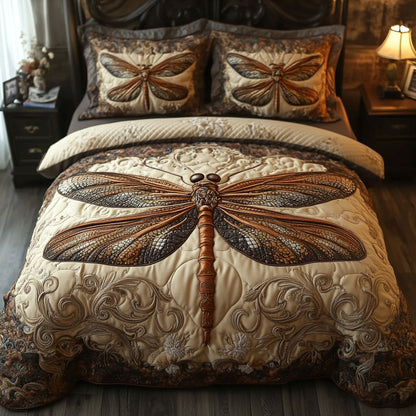 Wings of Serenity 3-Piece Quilted Bedding Set NCU0DV2821