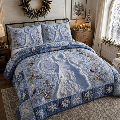 Winter Angel 3-Piece Quilted Bedding Set SN0DV154