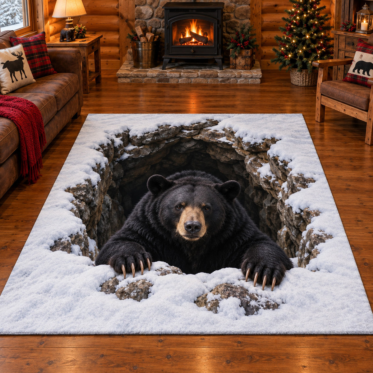 Winter Bear Area Rug SN0TV684