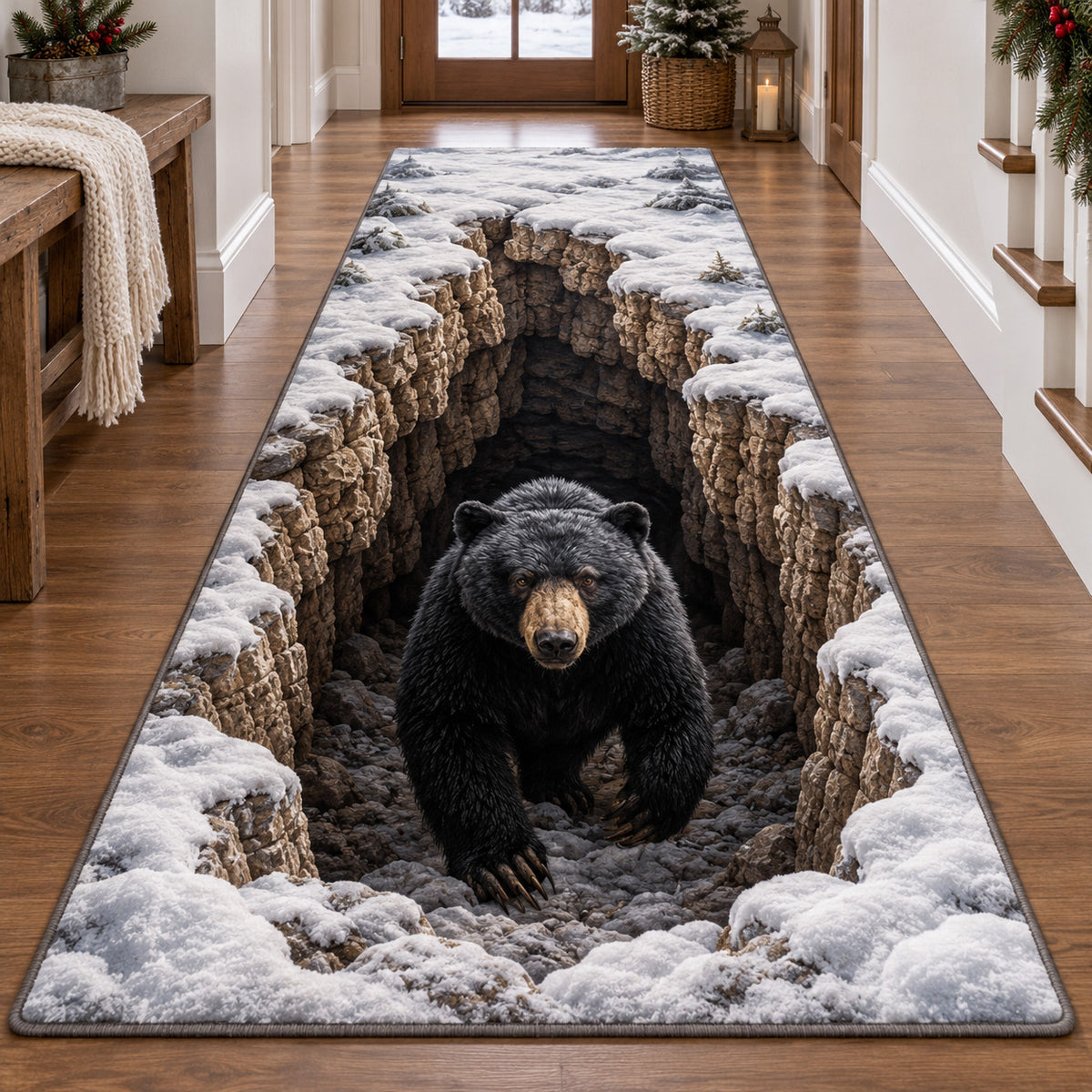 Winter Bear Haven Runner Carpet SN0TV515