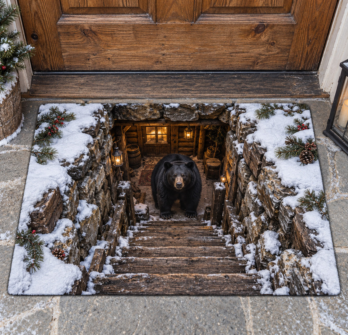 Winter Bear Steps Doormat SN0TV631