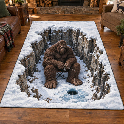 Winter Bigfoot Haven Area Rug SN0TV616