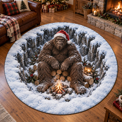 Winter Bigfoot Round Carpet SN0TV623