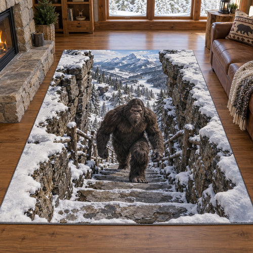 Winter Bigfoot Trail Area Rug SN0TV611