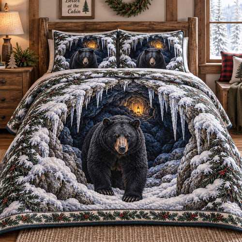 Winter Cave 3-Piece Quilted Bedding Set SN0TD1057