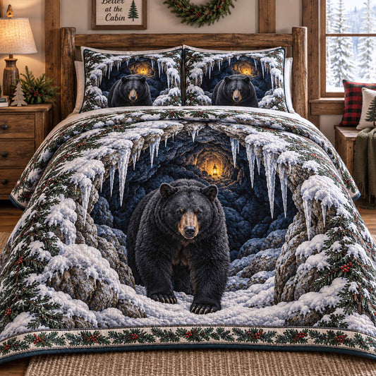 Winter Cave 3-Piece Quilted Bedding Set SN0TD1057