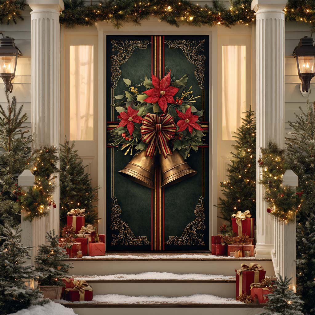 Winter Cheer Quilted Door Cover NCU0DK11255