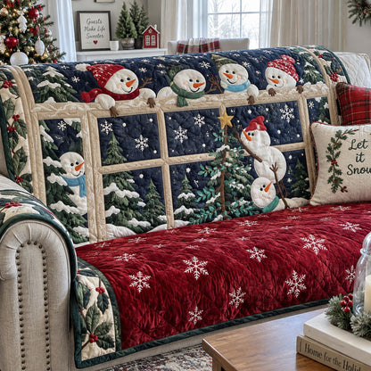 Winter Cheer Quilted Sofa Cover SN0PT1126