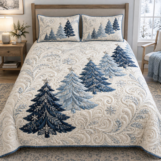 Winter Elegance 3-Piece Quilted Bedding Set SN0TV767