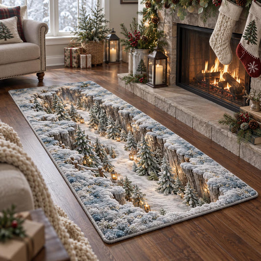 Winter Forest Path Runner Carpet SN0DV619