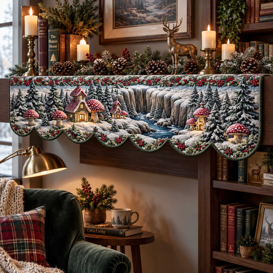 Winter Forest Quilted Mantel Scarf SN0TD517