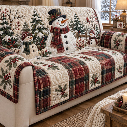 Winter Gathering Quilted Sofa Cover SN0TV302