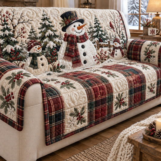 Winter Gathering Quilted Sofa Cover SN0TV302