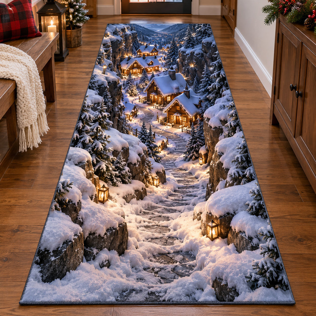 Winter Lantern Trail Runner Carpet SN0TV527