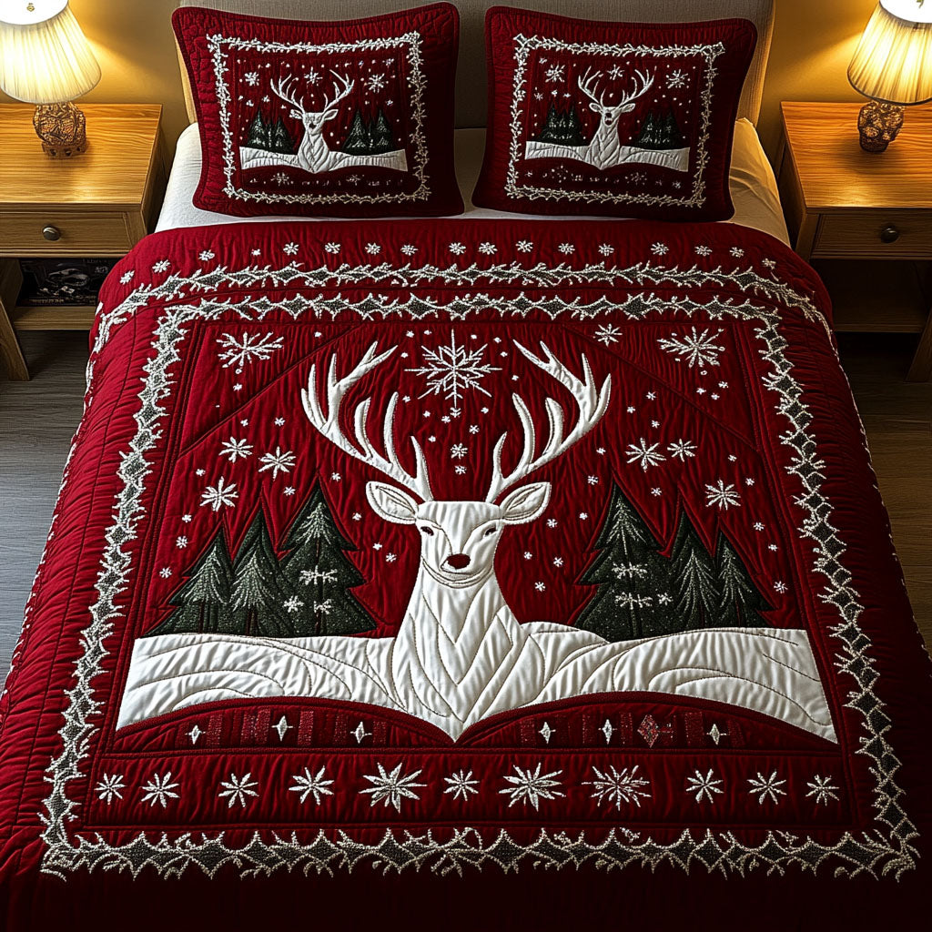Winter Majesty 3-Piece Quilted Bedding Set NCU0VH512